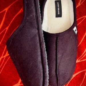 NEW, Lucky Brand Micro-Suede Clogs Men’s Slippers w/Plush Lining. Size:Small 7-8